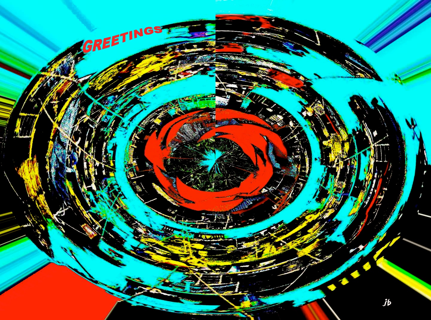 Greetings. Abstract Canvas. JB´s Art
