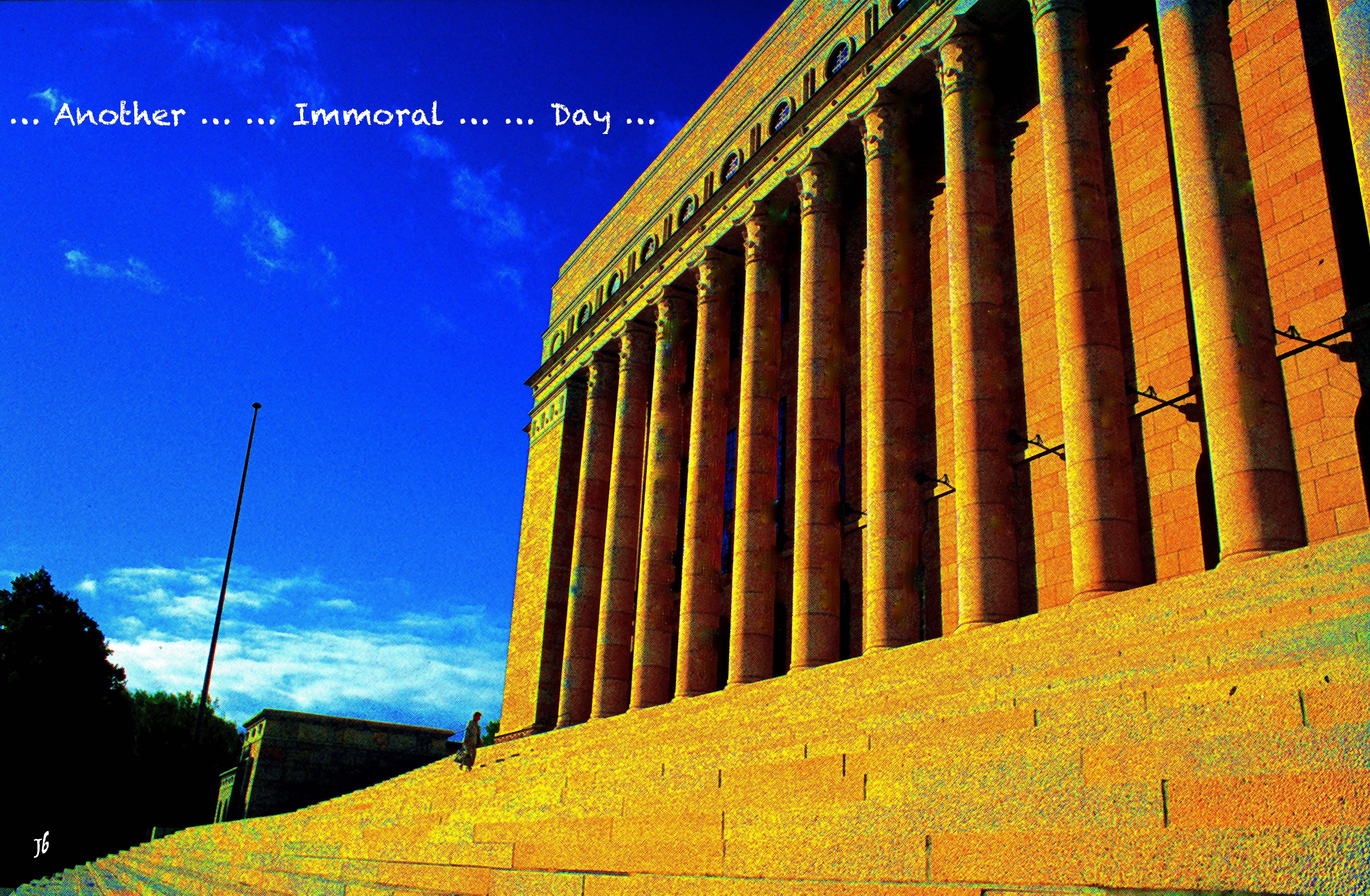 Immoral Day. Canvas. Artist JB