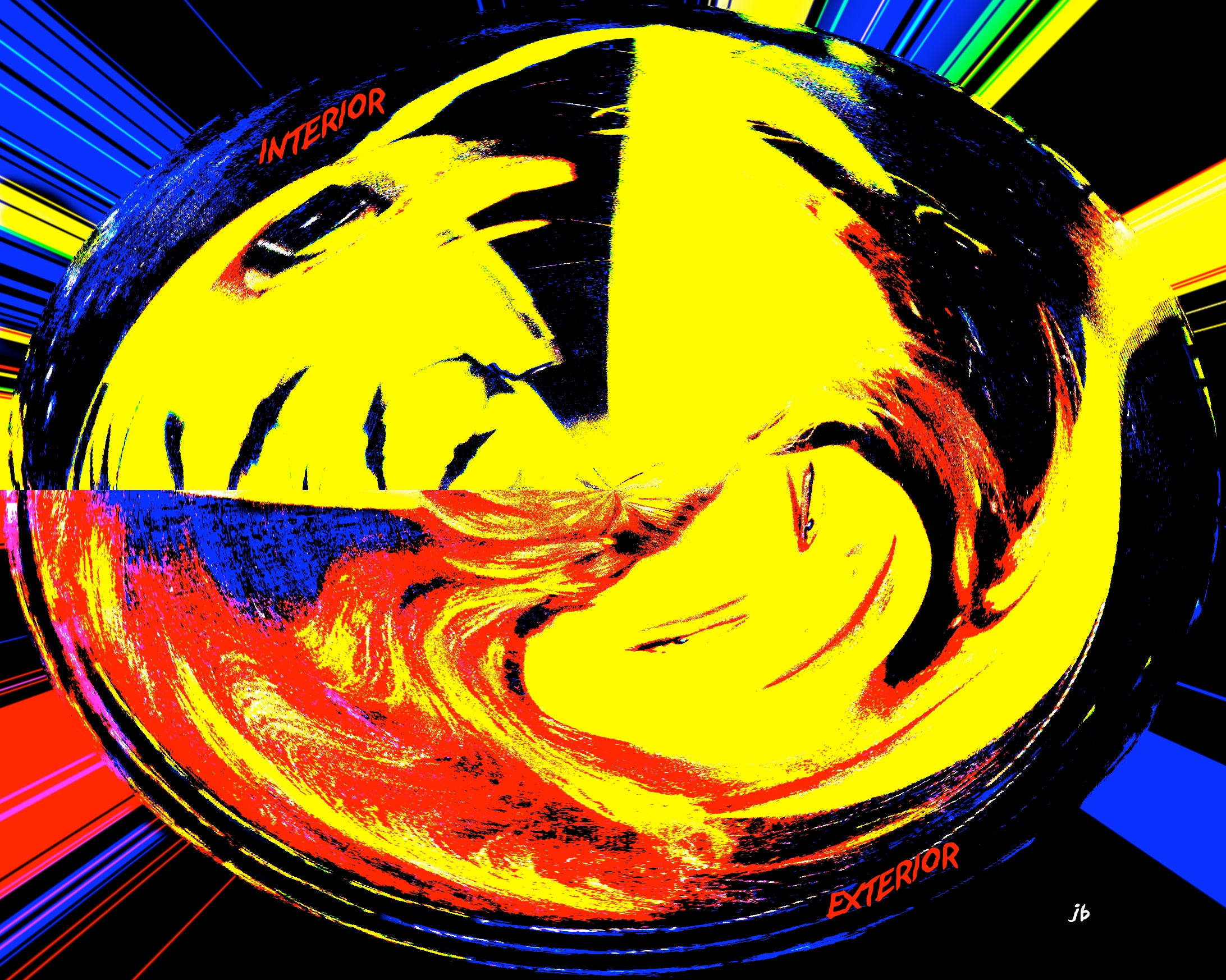 Interior-Exterior. Abstract Canvas. JB´s Art
