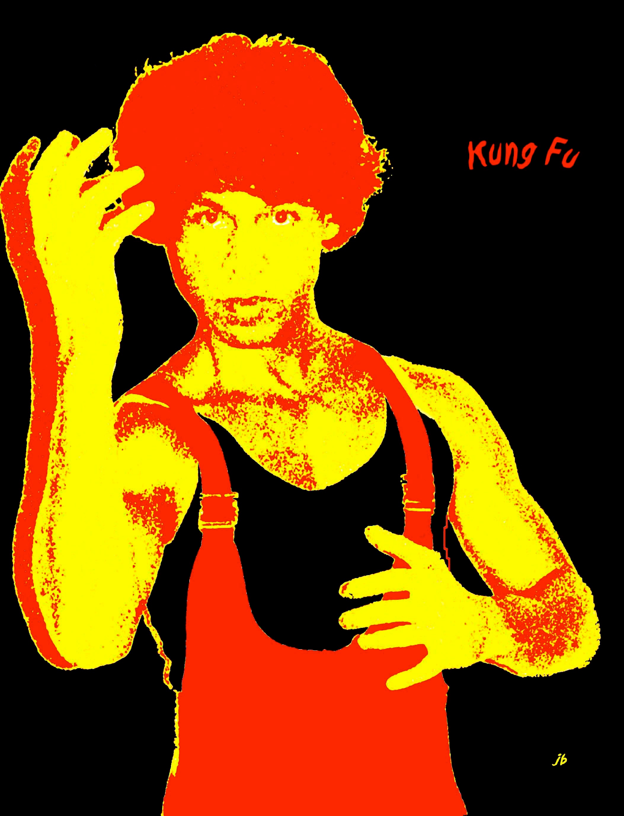 Kung fu. Abstract Canvas. JB´s Art