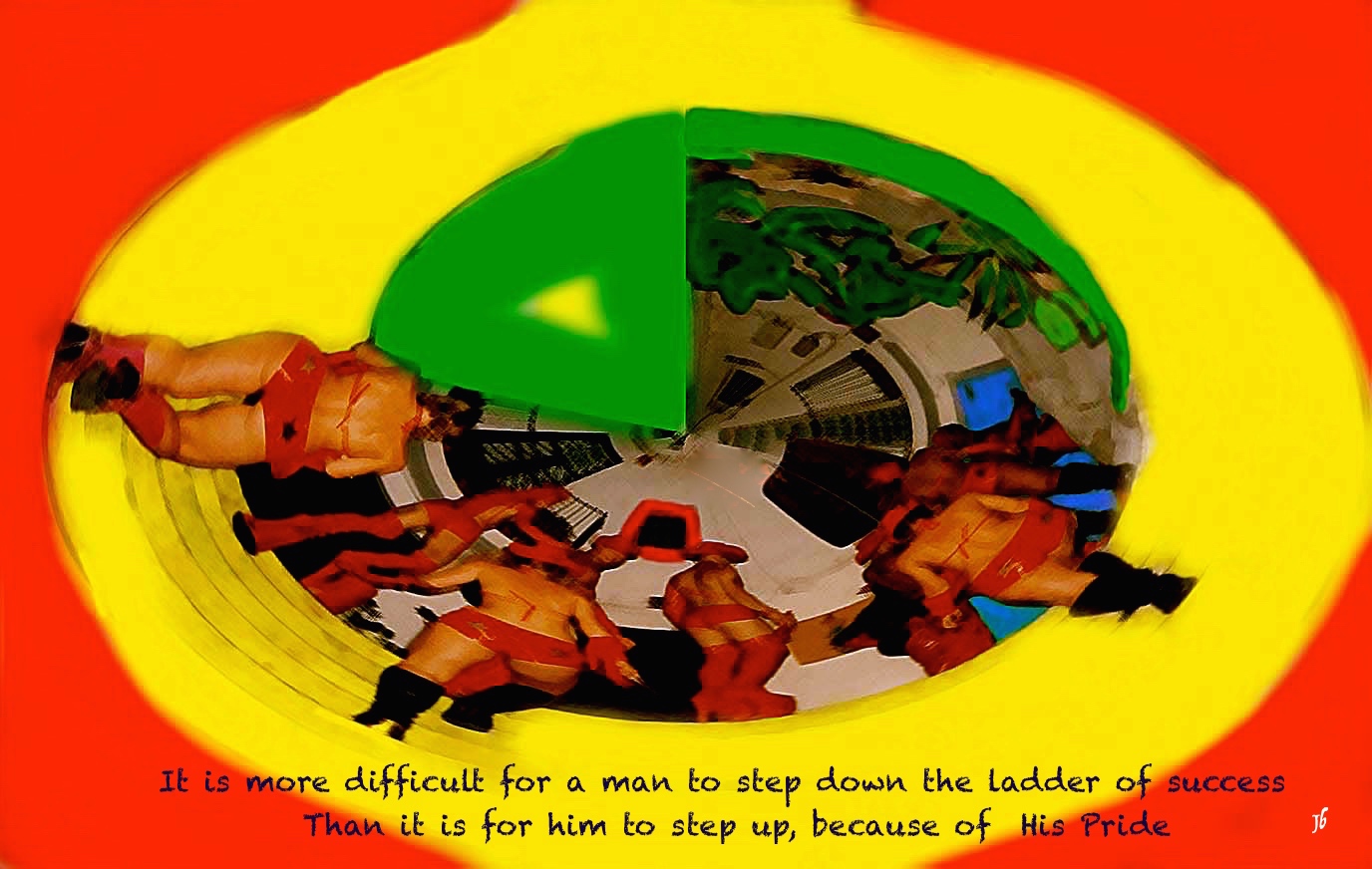 Ladder. Abstract Canvas. JB´s Art 2